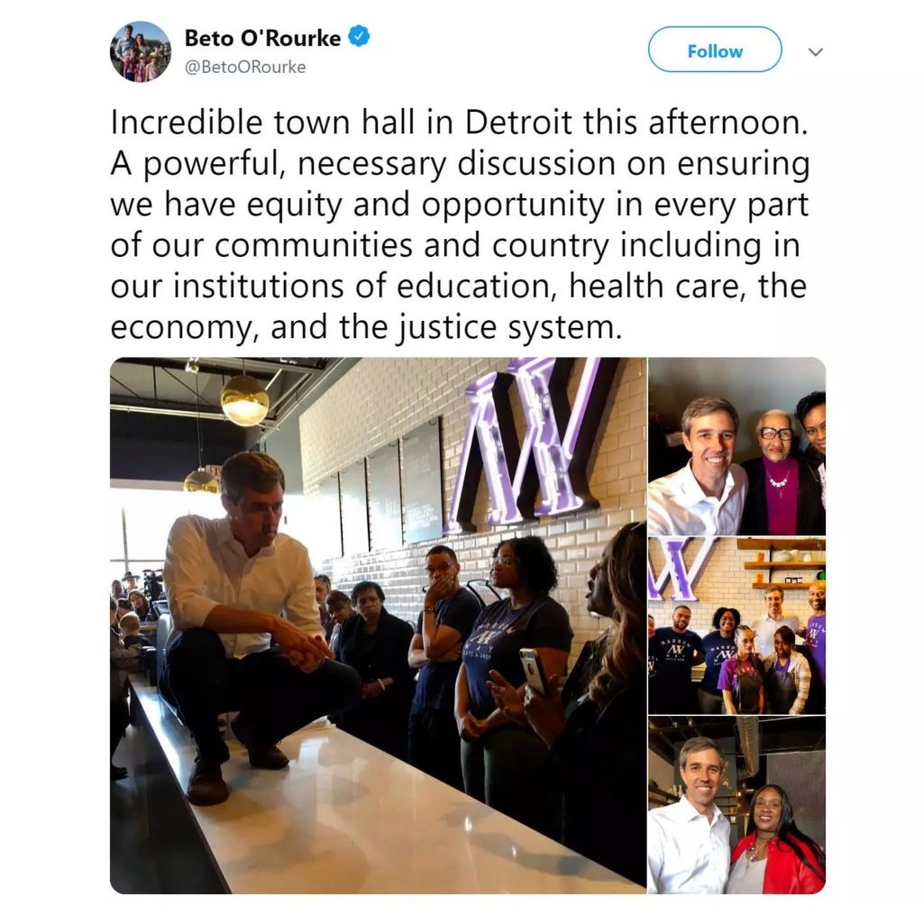 BETO O’ROURKE AT NARROW WAY CAFE IN DETROIT