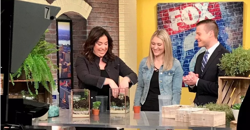 Jen-House-Design-on-Fox-2-Making-Terrariums JEN HOUSE DESIGN TERRARIUM CLASS FEATURED ON FOX 2