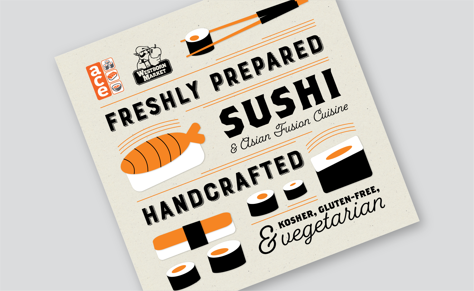 Westborn Market In-Store Signage Graphic design by the midnight oil group