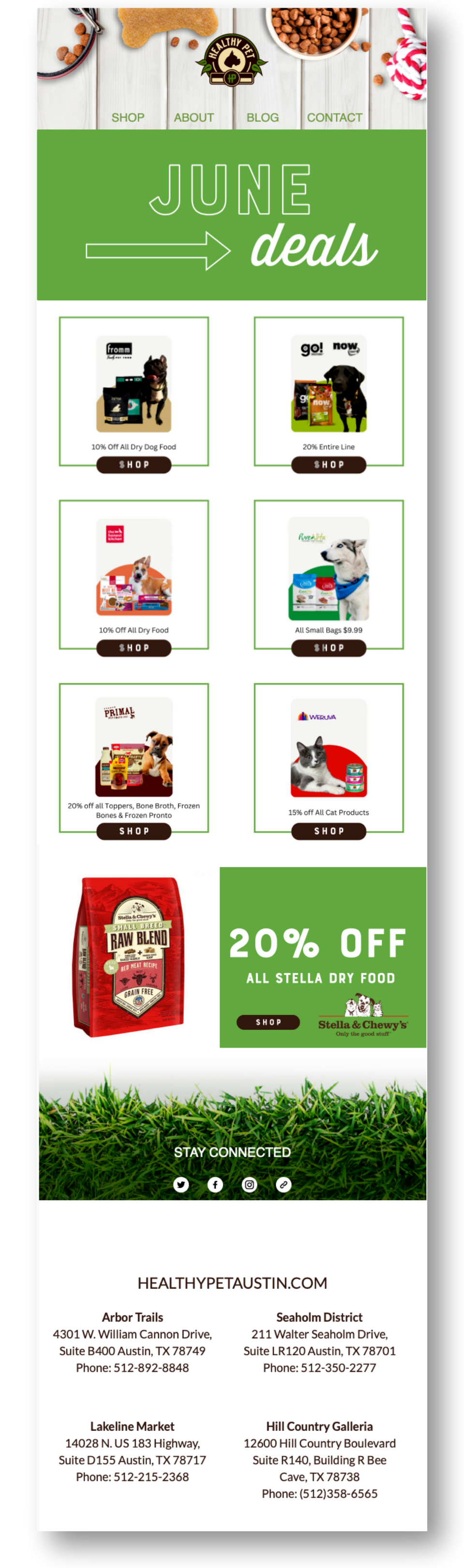 Healthy Pet - June e-blast