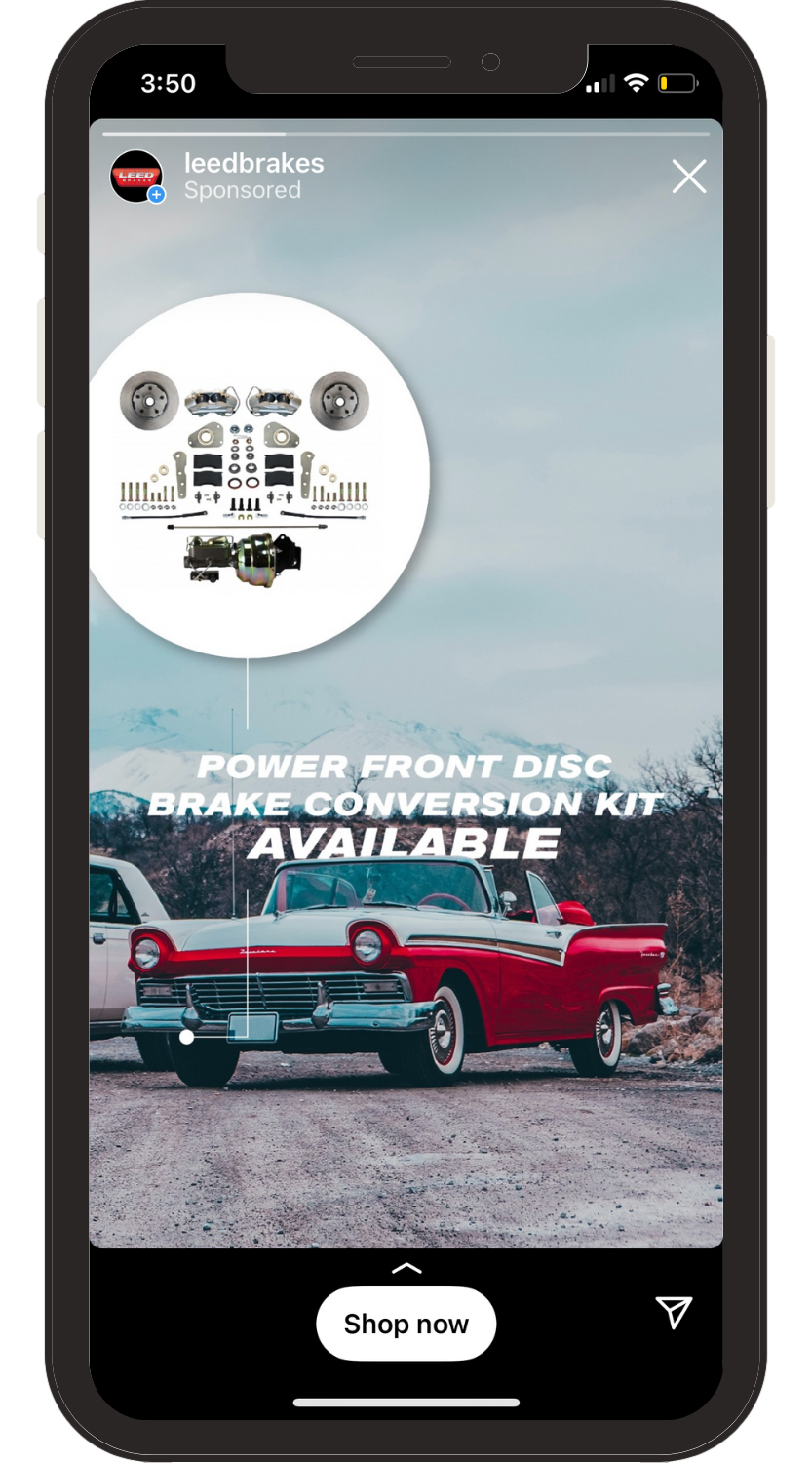 LEED Brakes - social media advertising